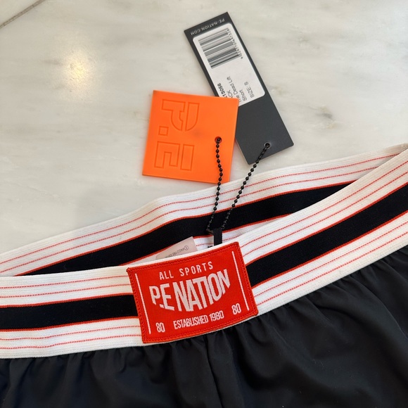 P.E Nation Black and Orange athletic shorts - Picture 6 of 7